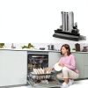 Earthtec Black Dishwasher Door Latch Handle for Quiet Series 300-2