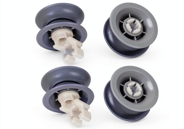 Dishwasher Upper Rack Roller 611666 by BUNNY BUGGS 4-Piece Wheel Kit-0
