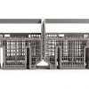 Dishwasher Cutlery Basket Suconvey for Bosch Gray 00675794 Set of 2-6