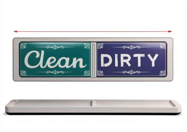 Dishwasher Magnet Clean Dirty Sign, Green & Blue Clean Dirty Magnet For Dishwasher, Refrigerator, Kitchen Signs,Kitchen Decor And Accessories-2