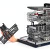 Dishwasher Top Rack Adjuster Funmit W10546503 8‑Piece Black Polymer-8