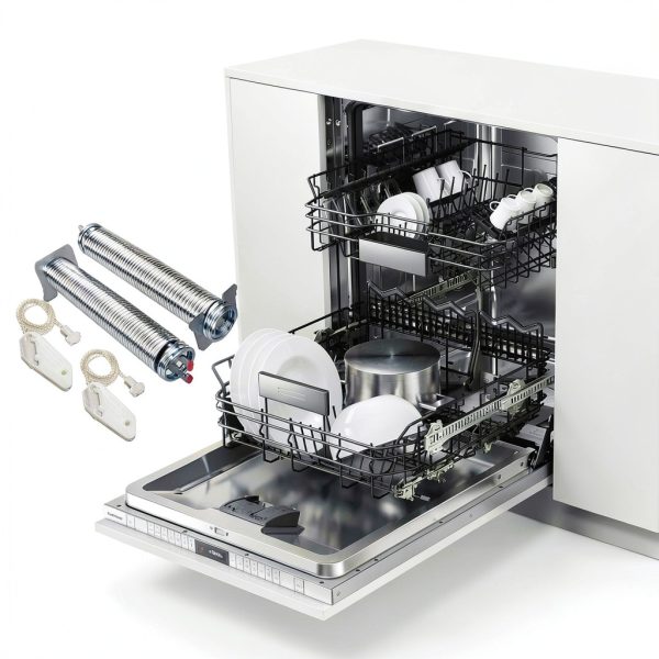 eHuangTools Dishwasher Door Spring & Cable Kit 00754866 Steel-5